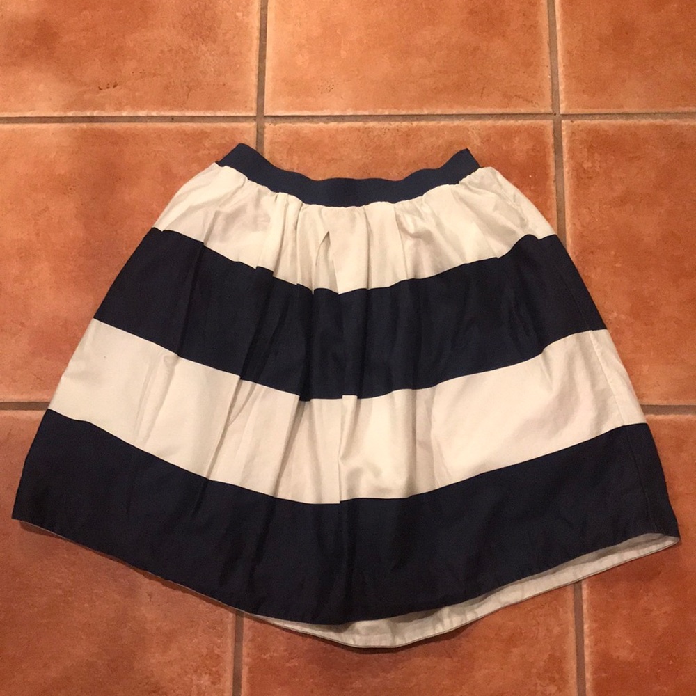 Navy and white girls skirt